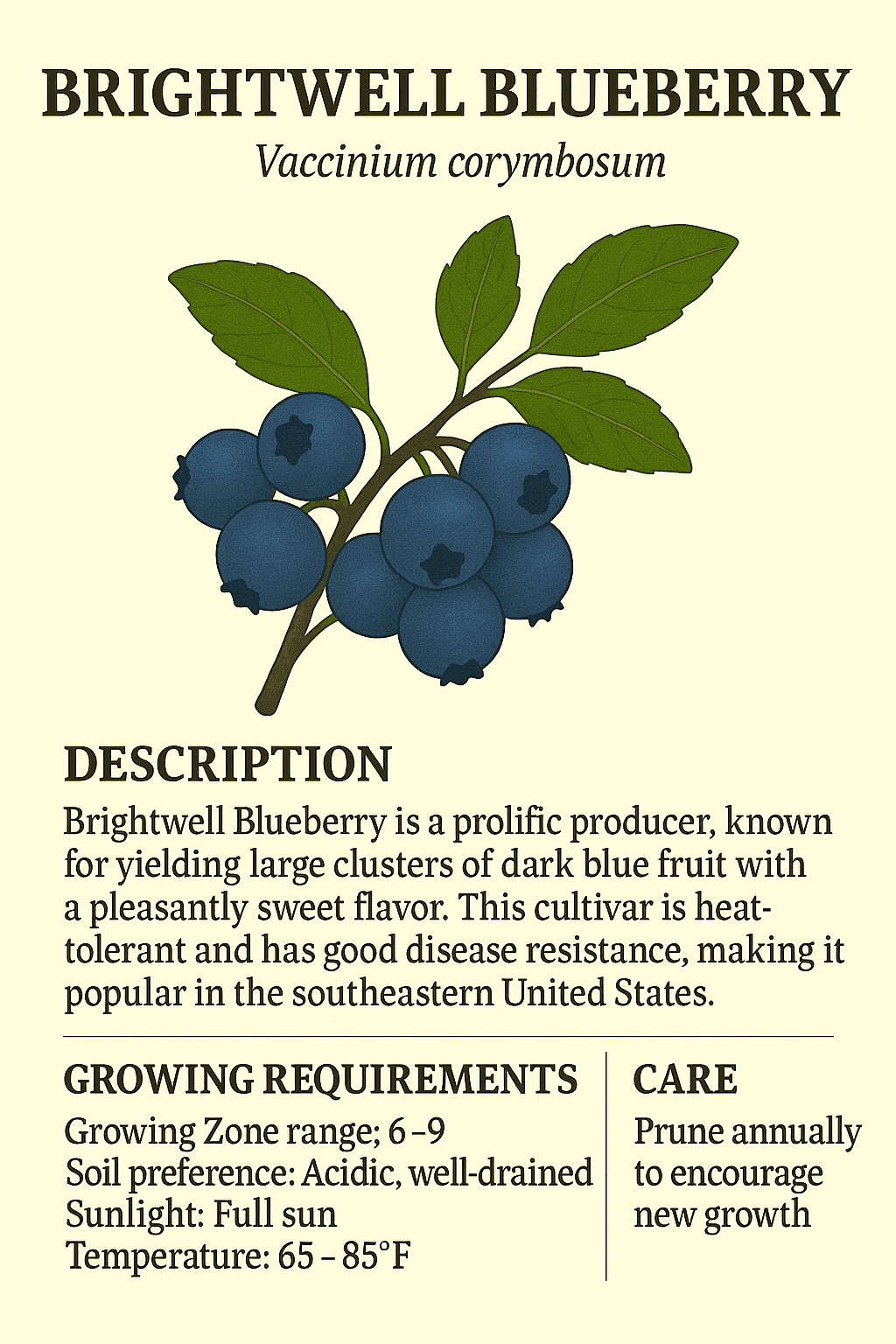 Brightwell Blueberry logo
