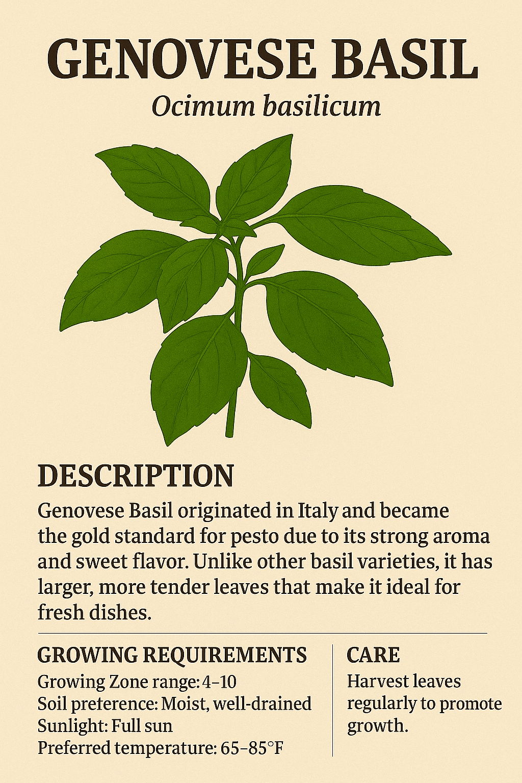 Genovese Basil logo