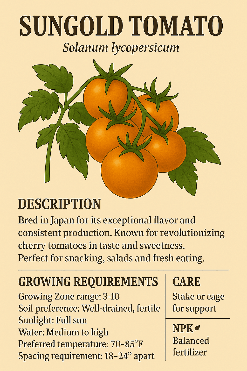 Sungold Tomato logo